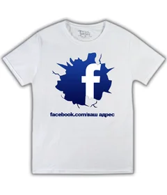 Прикольные футболки: фэйсбук с адресом